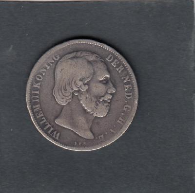 Beschrijving: 1 Gulden WILLEM III